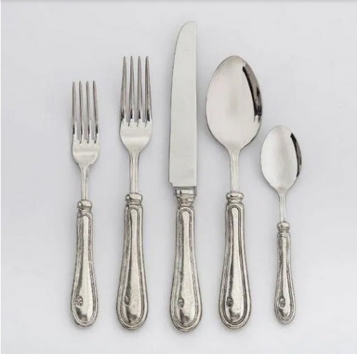 Verona Pewter Five Piece Place Setting