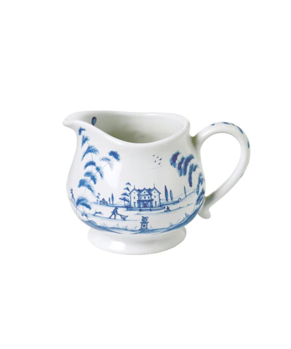 Country Estate Delft Blue Creamer 4"