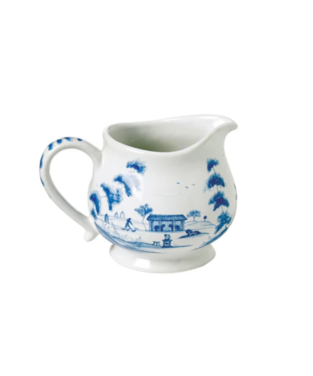 Country Estate Delft Blue Creamer 4"