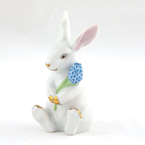 Blossom Bunny - White Blue