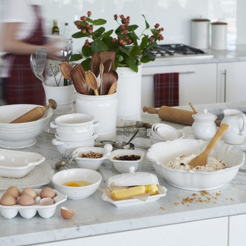 Berry & Thread Whitewash Covered Butter Dish