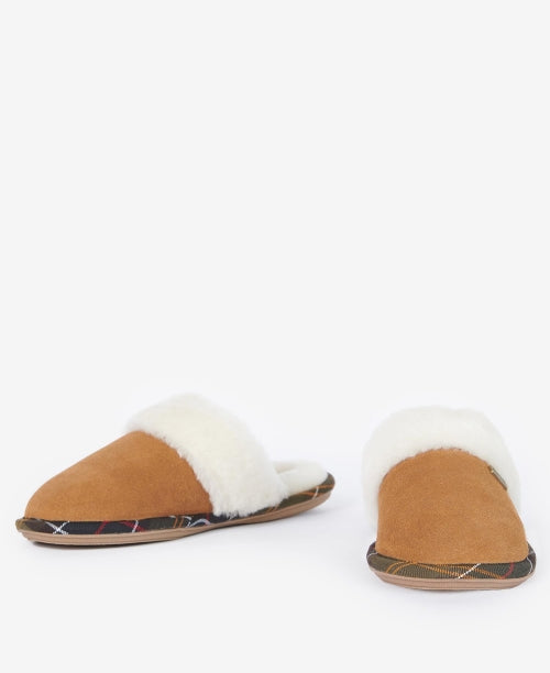 Barbour Ellery Mule Slippers - Camel 8