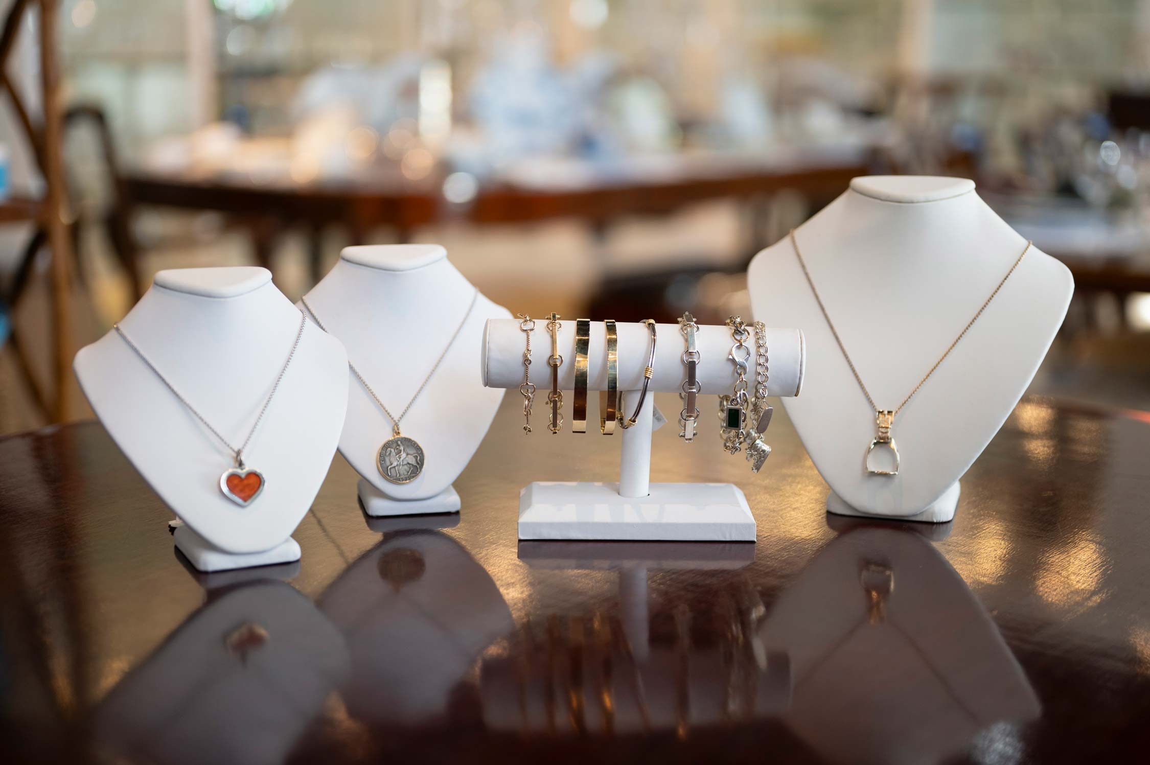 A selection of jewellery available at L.V.Harkness