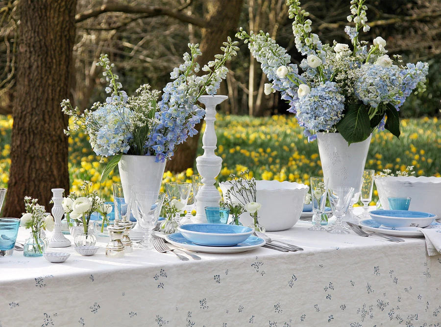 Falling Flower Square Tablecloth - 79 x 79"