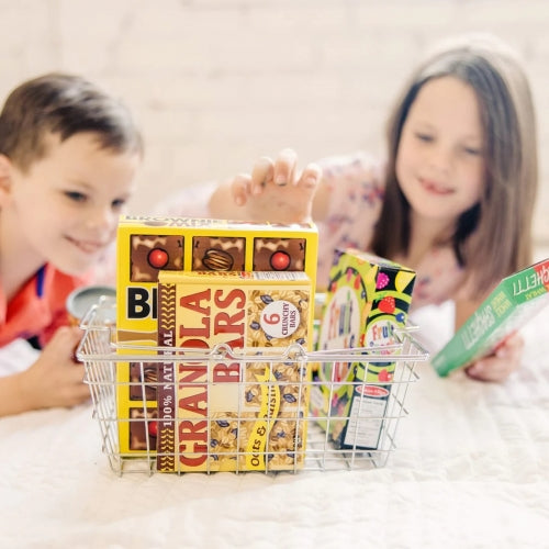 Let's Play House! Grocery Basket with Play Food