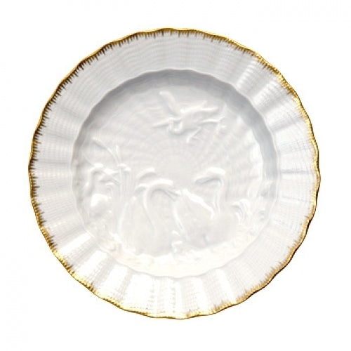 Swan Service Gold Filet Dinner Plate