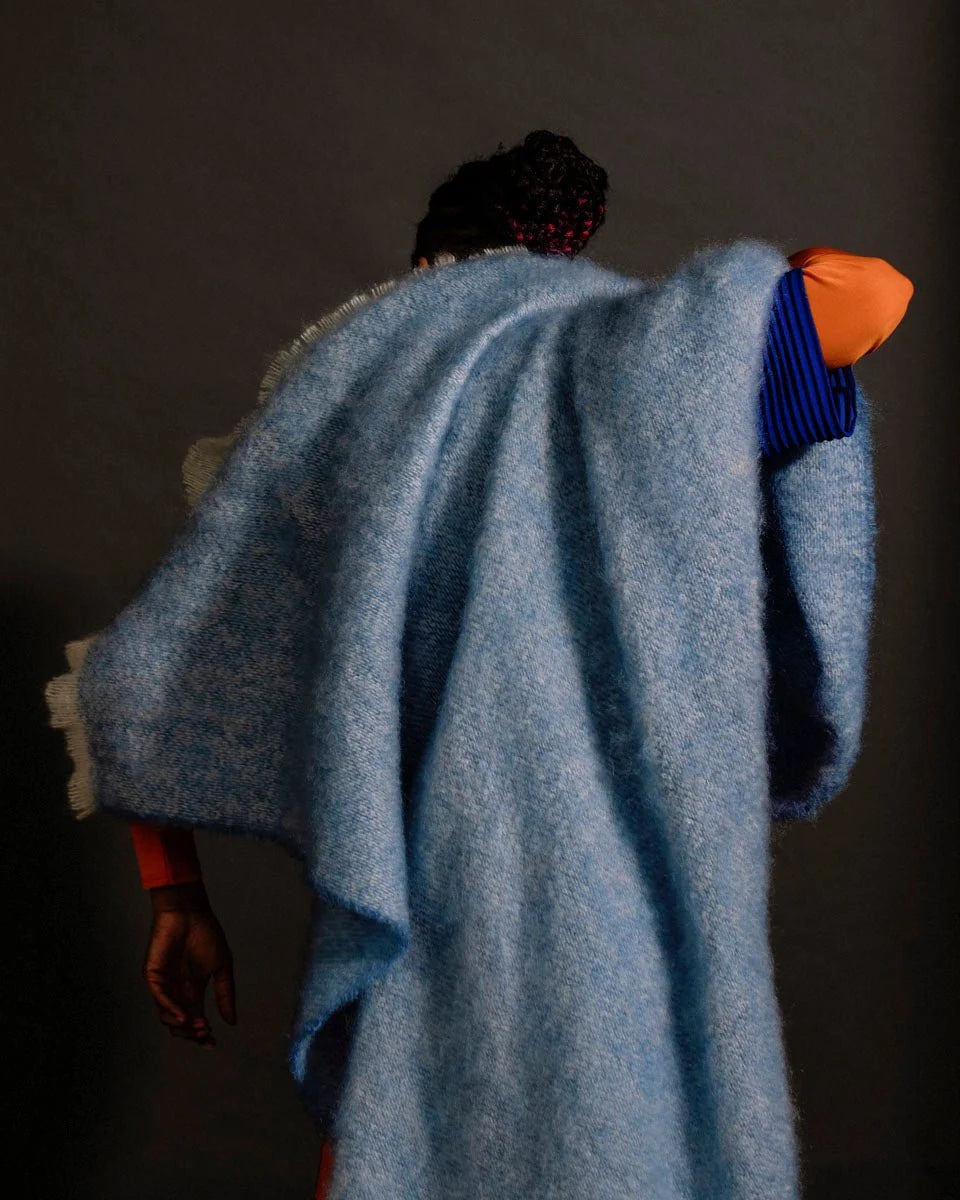 Mooneen Mohair Throw Blanket