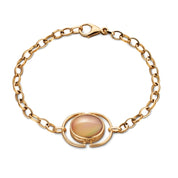 Cognac Locket Bracelet