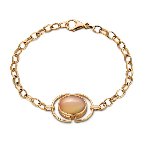 Cognac Locket Bracelet