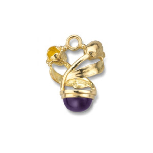 Gold True Love Tulip Charm