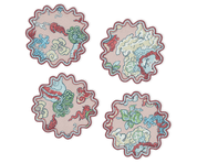Magic Mountain 6" Round Cocktail Napkins - Set of 4