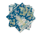 Magic Mountain Linen Napkins - Set of 4 - Aquarius - 22 x 22"