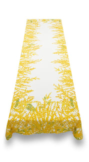 Mimosa Linen Tablecloth - Yellow - 65 x 118"