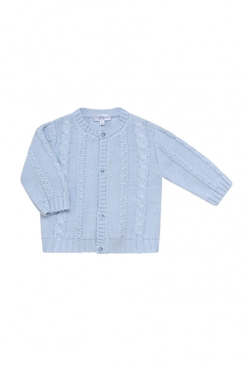 Nella Blue Knit Cardigan 6-9 M