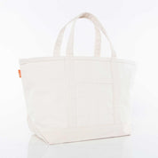 Large Natural Boat Tote