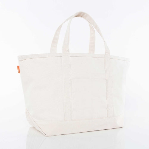 Large Natural Boat Tote