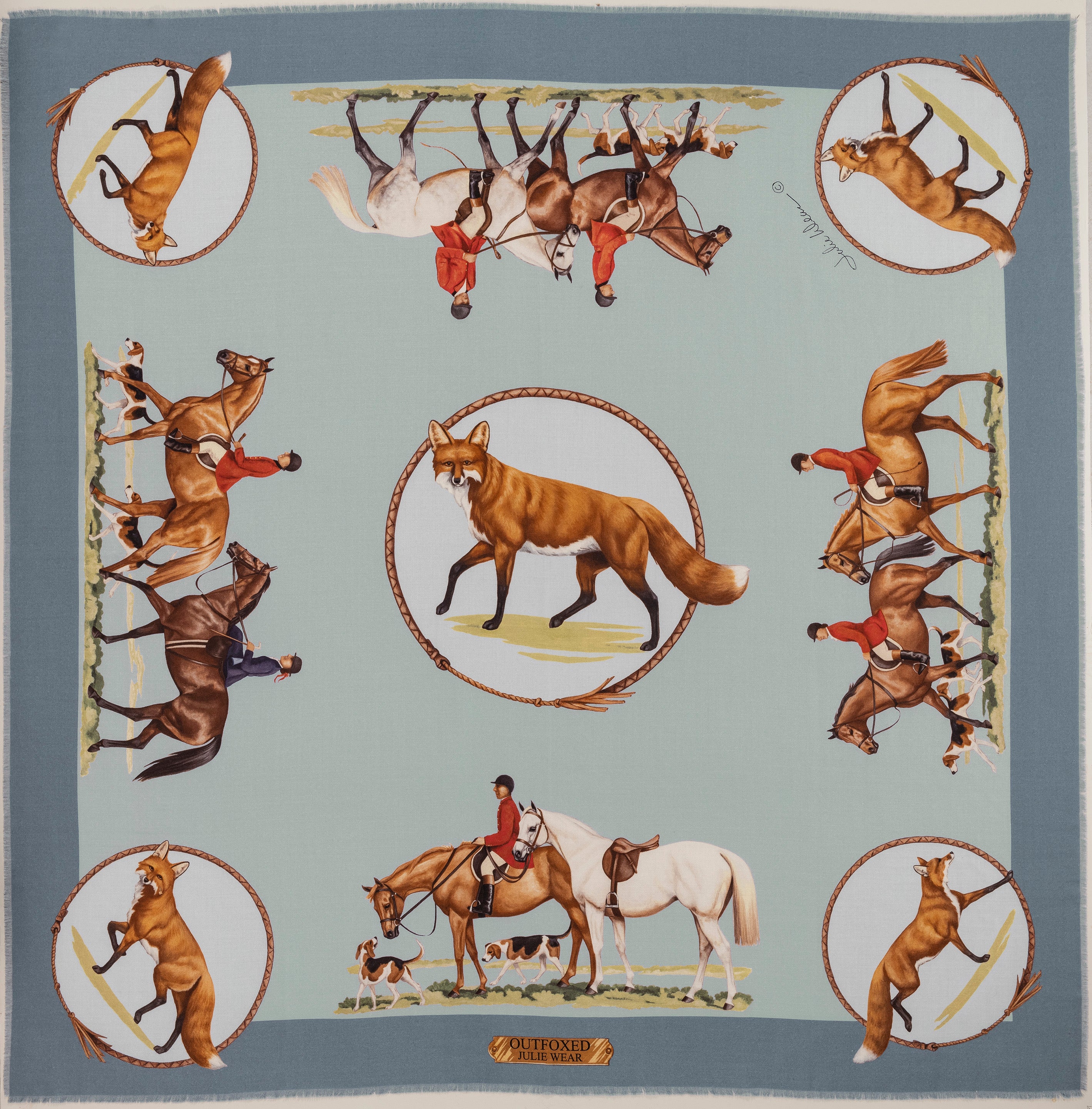 Outfoxed Wrap - Soft Blue