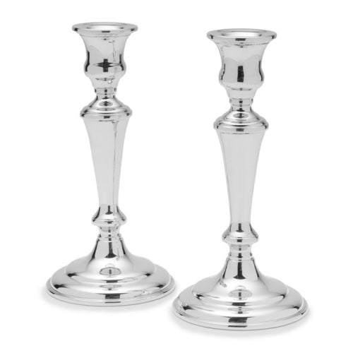 Pewter 8" Candlesticks, Pair