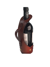 Custom Leather Wine Server
