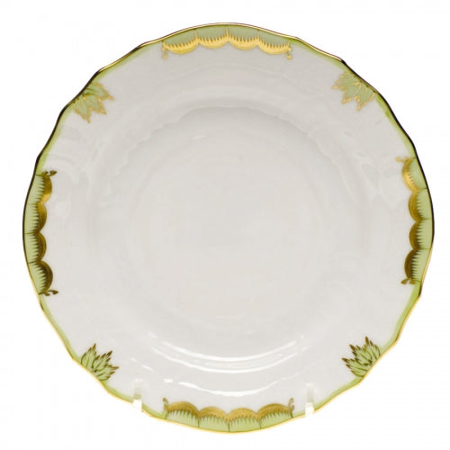 Princess Victoria Green Dessert Plate