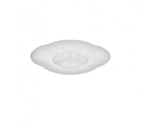 Swan Service Gourmet Plate, Low - Bisque White