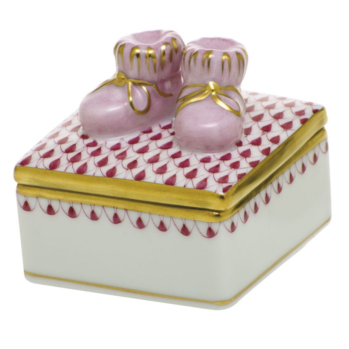 Baby Bootie Box - Raspberry