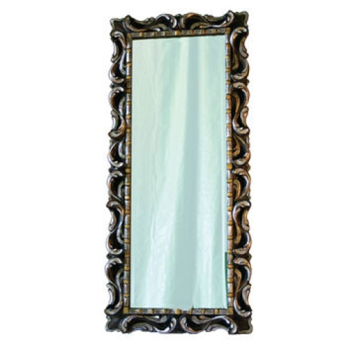 Antique Peruvian Mirror with Silver & Gold