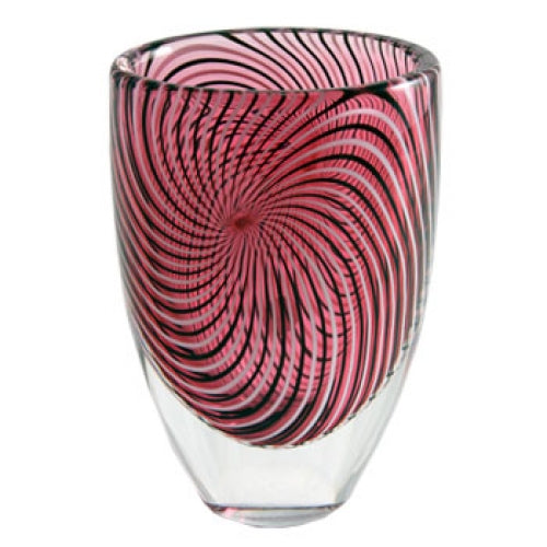 Ruby Spiraline Vase 6"