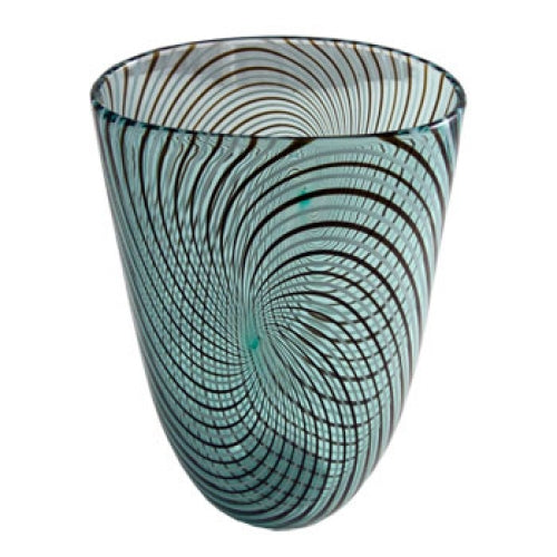 Green Spiraline Vase 9 1/2"