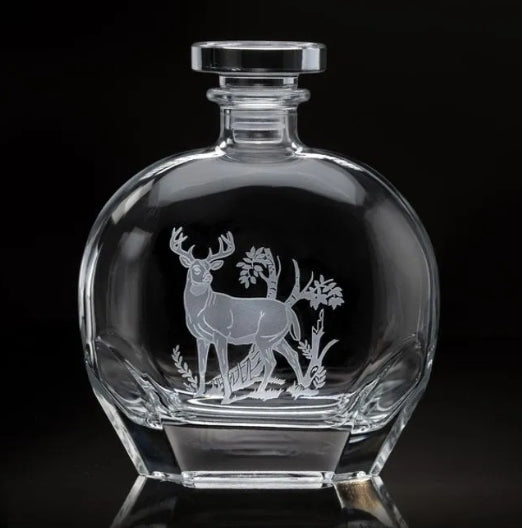 American Wildlife Buck Round Decanter