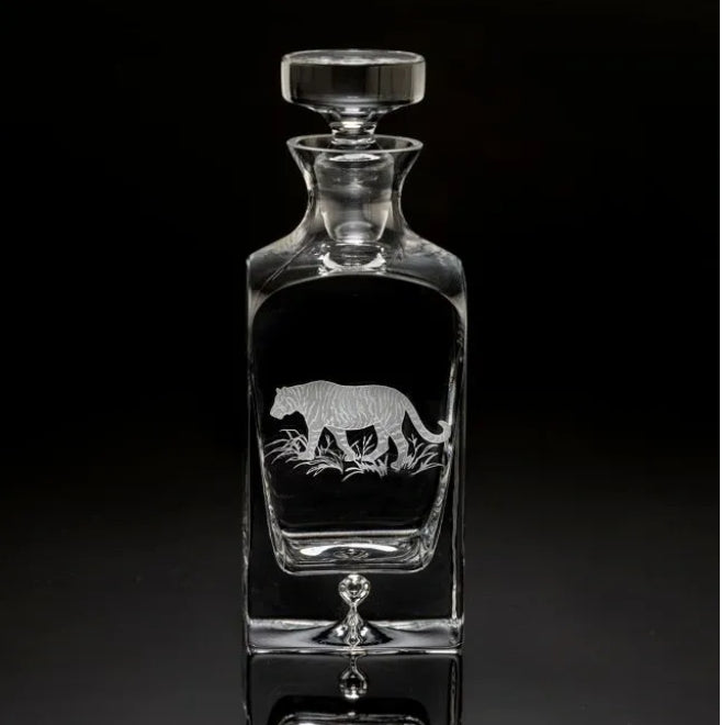 Big Cats Tiger Square Decanter