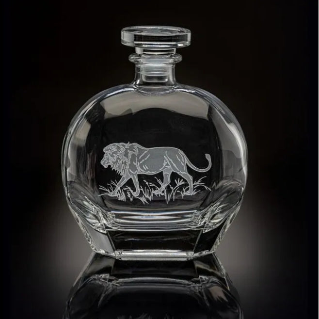 Safari Lion Round Decanter