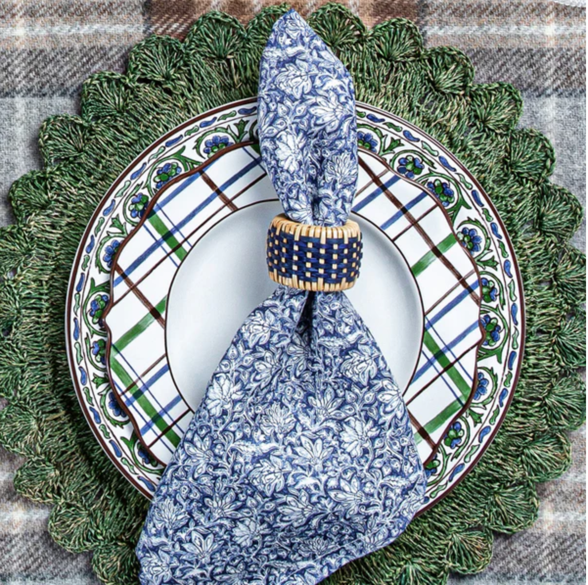 Macrame Placemat - Green