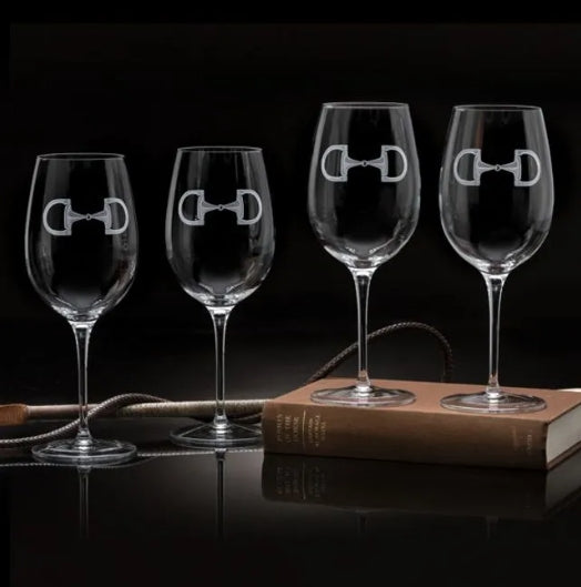 Cheval Wine Stem Glasses, Set of Four