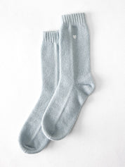 Sleeping Socks with Embroidered Heart, Boxed Pair