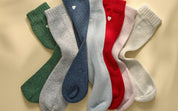 Sleeping Socks with Embroidered Heart, Boxed Pair