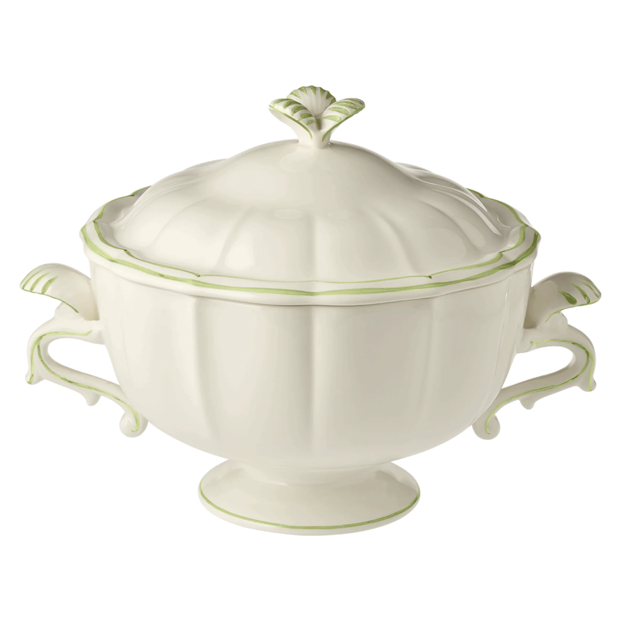 Filet Green Soup Tureen