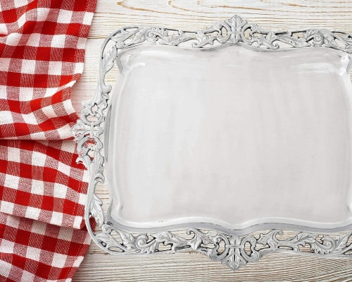 Fleur-De-Lis Acanthus Platter 20"