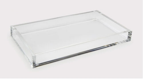 Acrylic Rectangular Tray - Clear