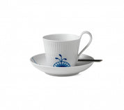 Blue Mega High Handle Tea Cup and Saucer