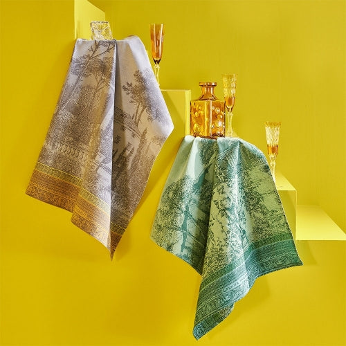 Jardin Spirituel Vert Jacquard Kitchen Towel