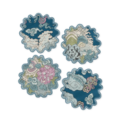 Magic Mountain 6" Round Cocktail Napkins - Set of 4