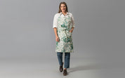 Linen Apron - Pomegranate Emerald