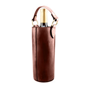 Custom Leather Insulated Wine Tote
