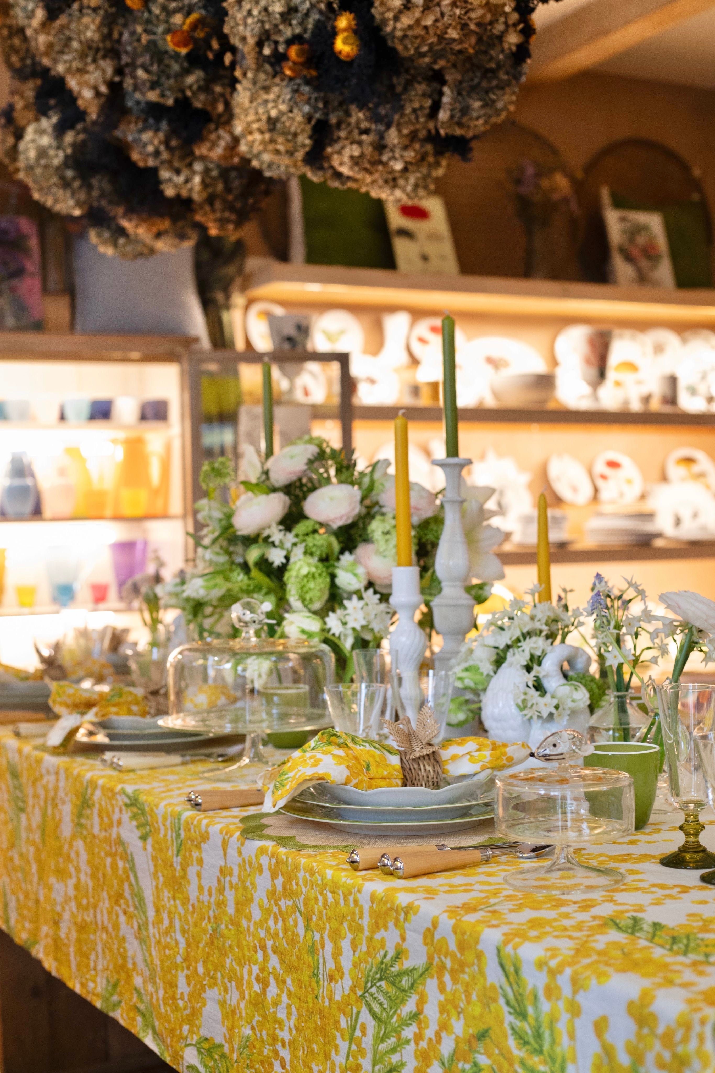 Mimosa Linen Napkin - Yellow - 20 x 20"