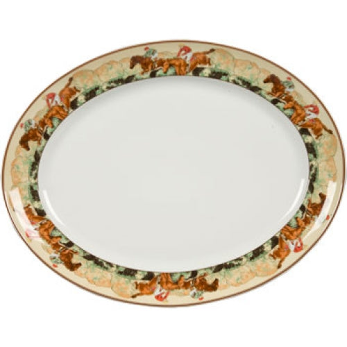 Steeplechase Oval Platter