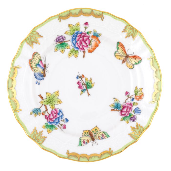 Queen Victoria Bread and Butter Plate - Multicolored