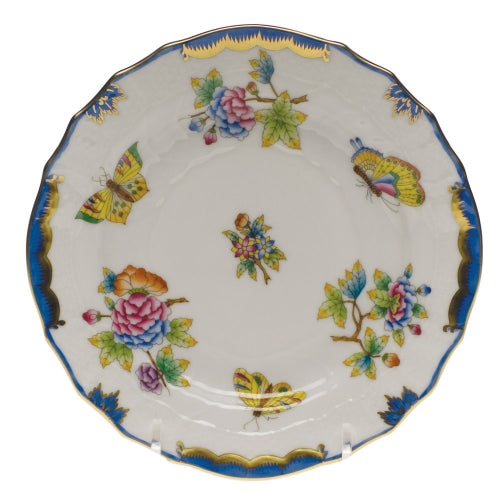 Queen Victoria Blue Bread and Butter Plate