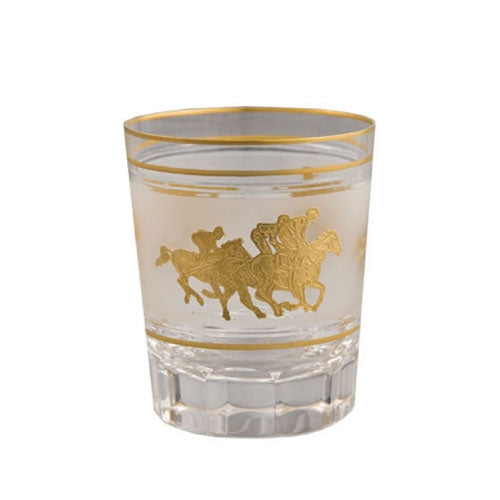 Double Old-Fashioned with Gold Horses