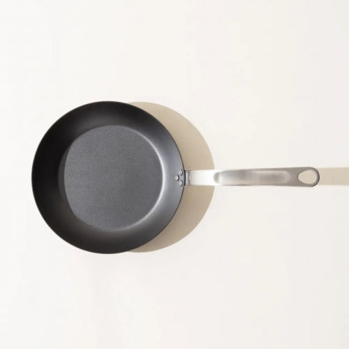 Blue Carbon Steel Frying Pan Seasoned 12"